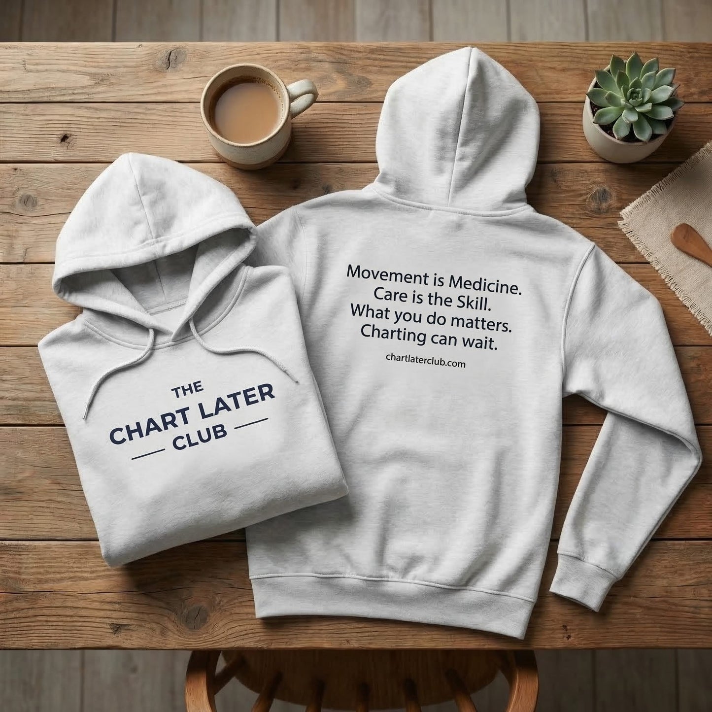 Chart Later Club Icon Hoodie