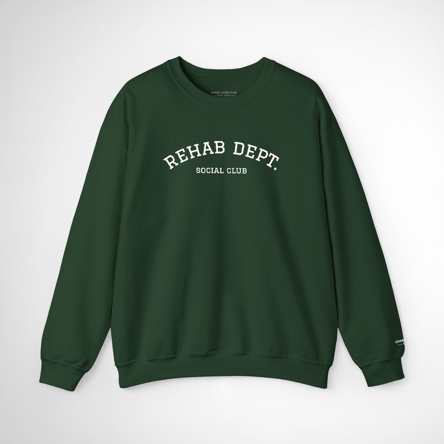 Rehab Dept. Social Club Embroidered Crewneck