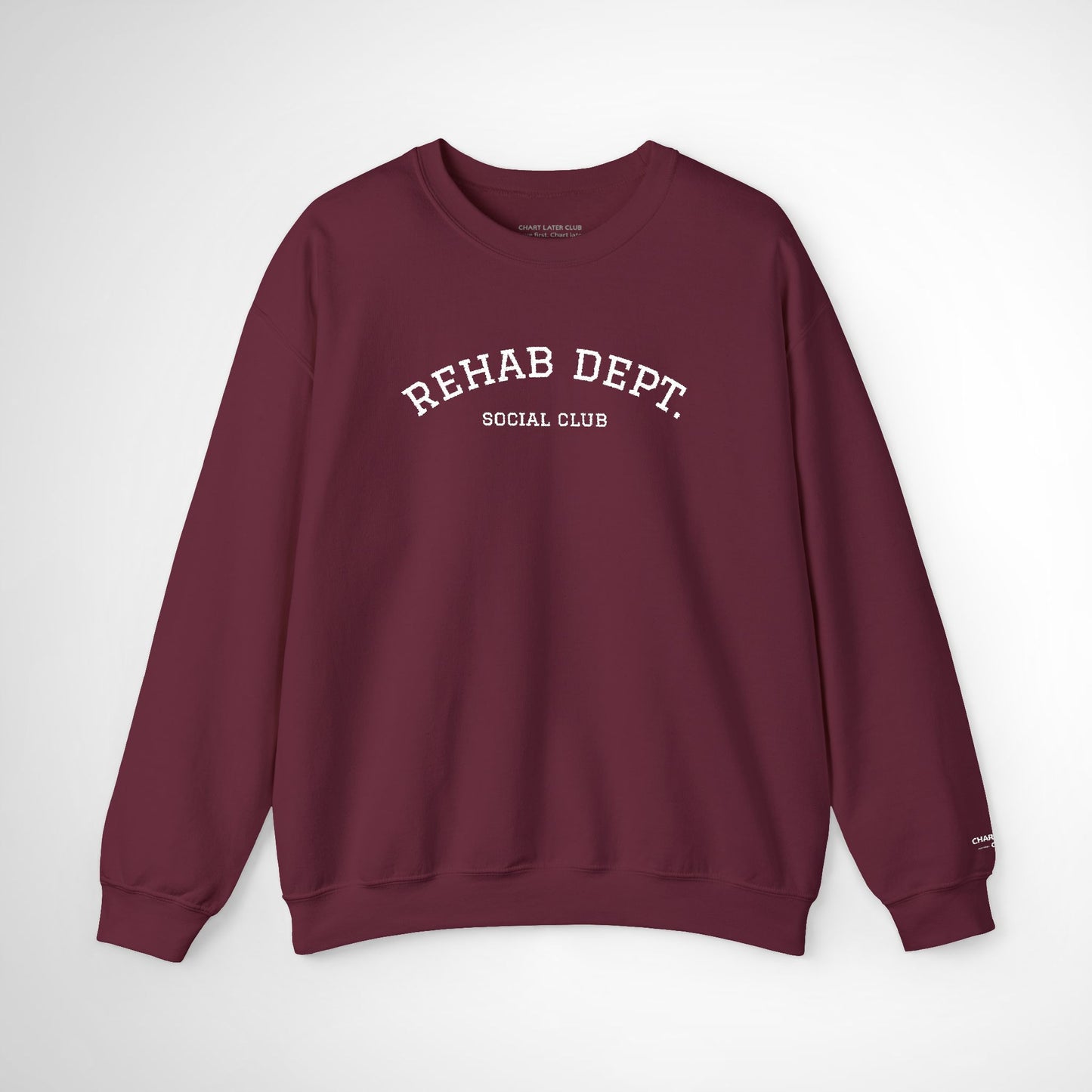 Rehab Dept. Social Club Embroidered Crewneck