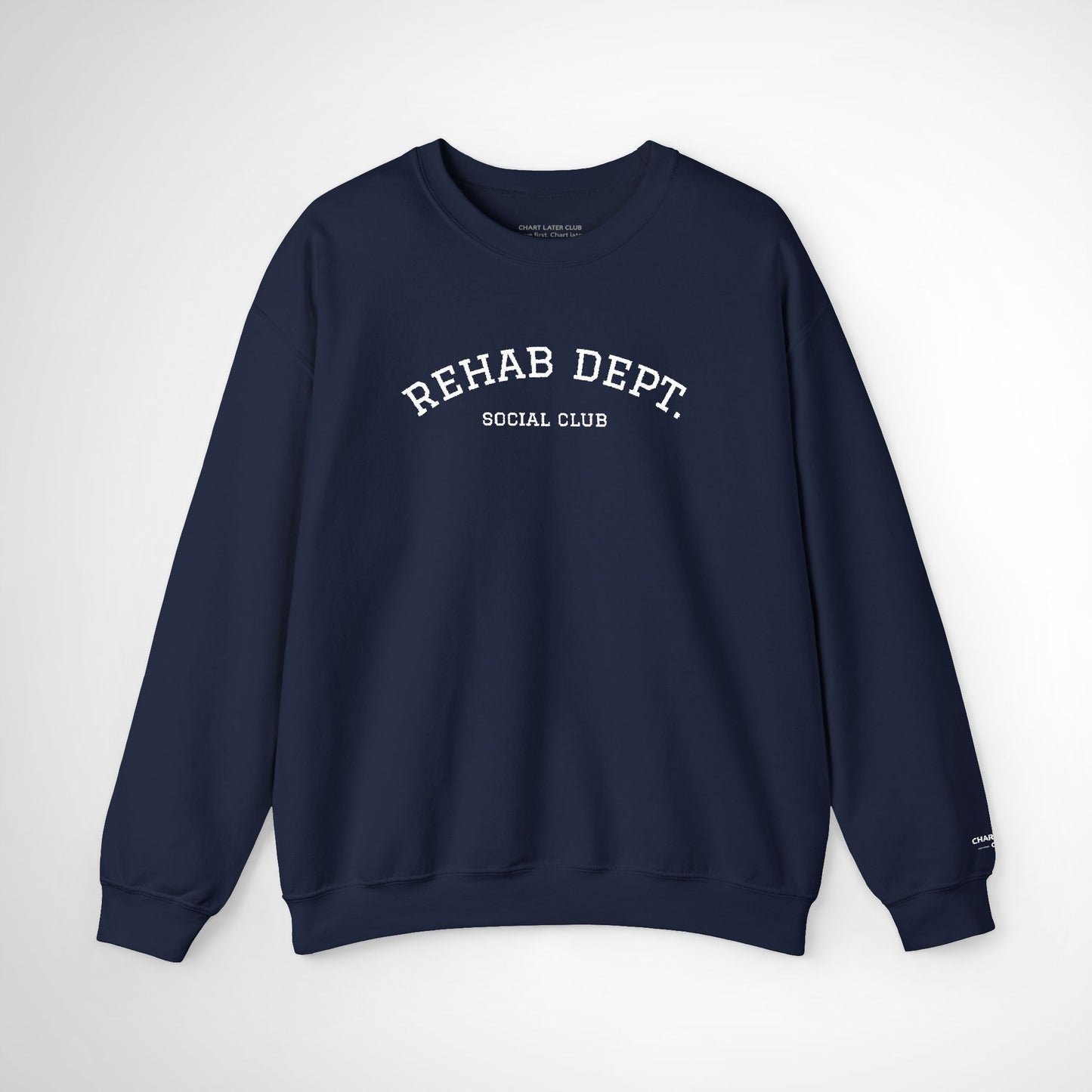 Rehab Dept. Social Club Embroidered Crewneck